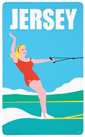 Jersey Ski Girl by Matt Falle