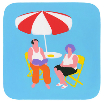 Poolside Couple by Matt Falle